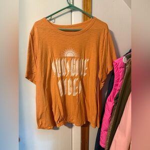 Sunshine Vibes Orange Women's Top